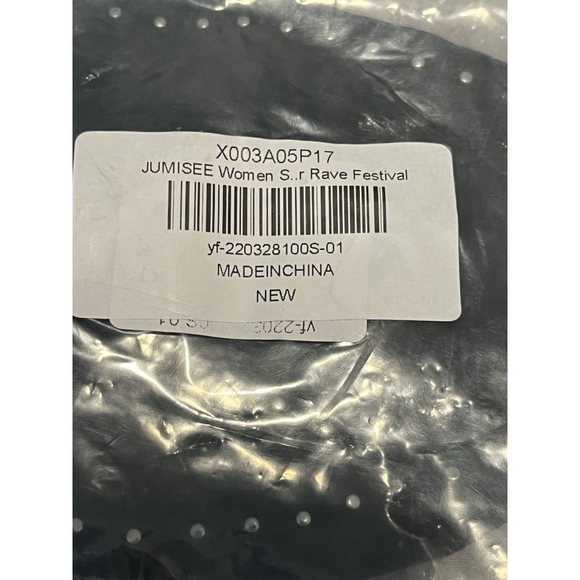 Jumisee Butterfly Top Womens Size M Black Open Back Beaded Rhinestone - Picture 10 of 10